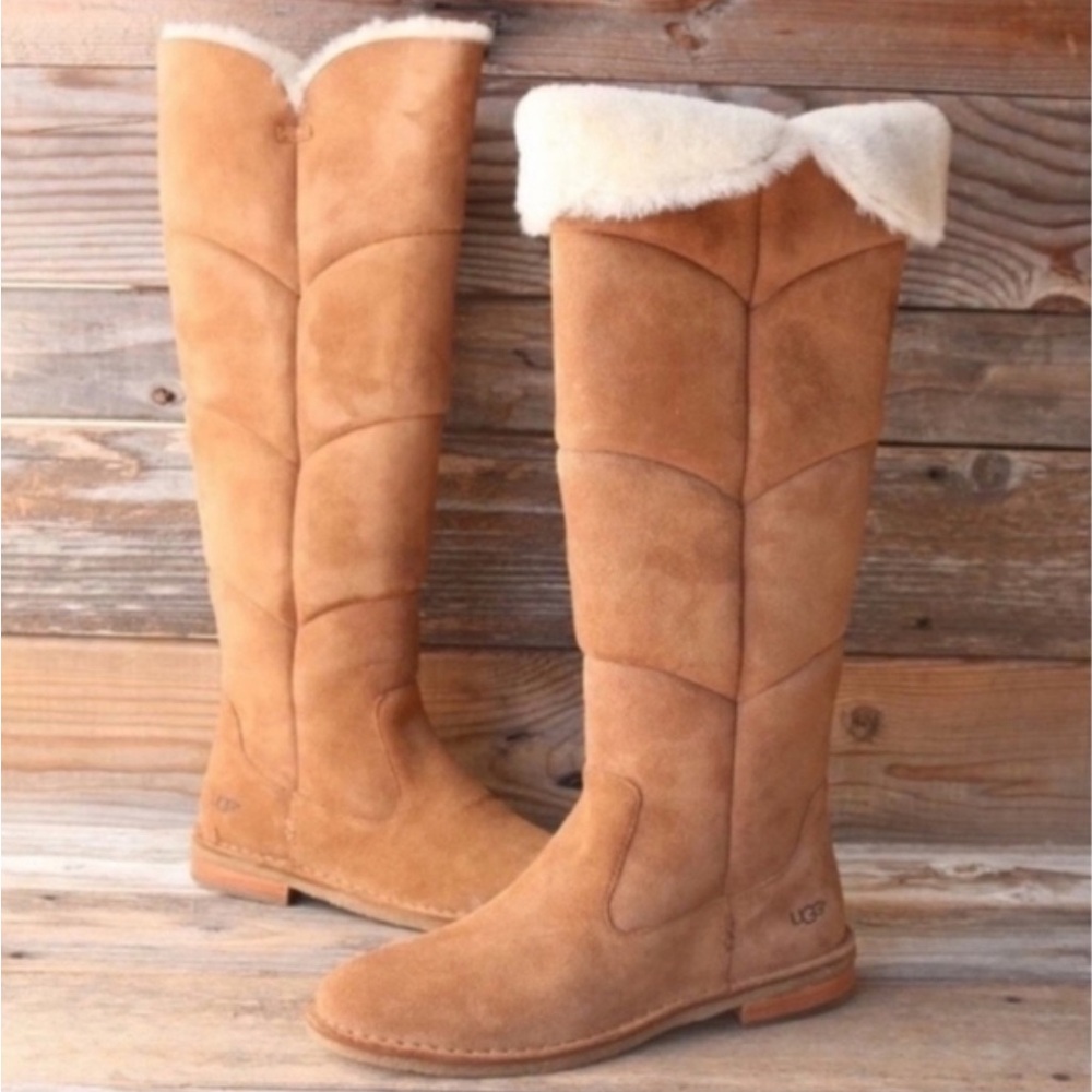 UGG Women's Samantha Sheepskin Over the Knee Boots NEW!